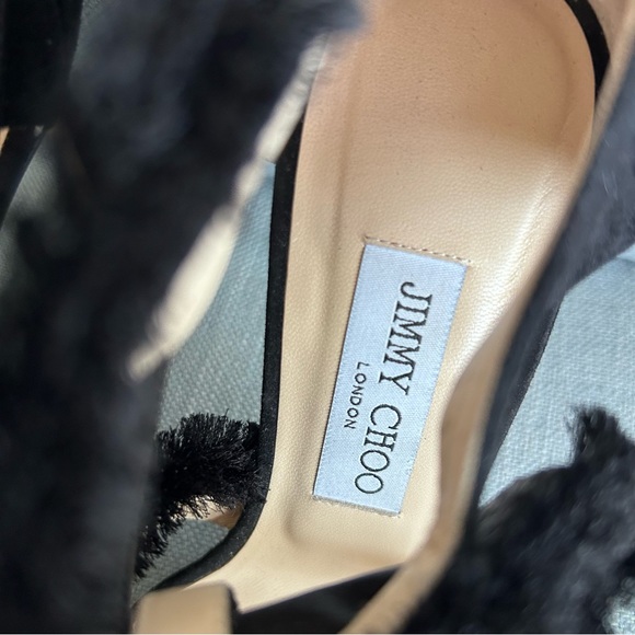 Jimmy Choo Kiki Sandals in Satin and Suede Mix, size 8.5 - Picture 11 of 16